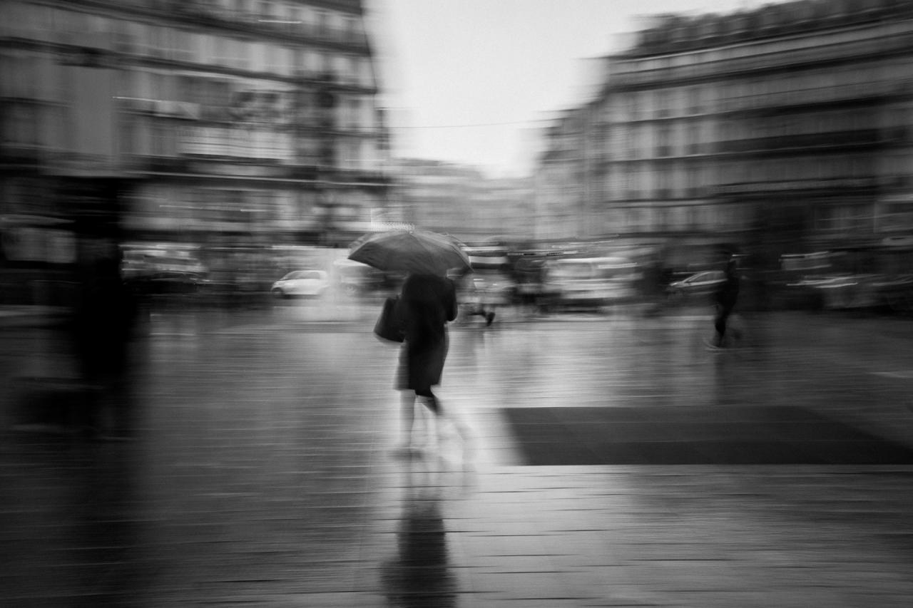 La dame au parapluie