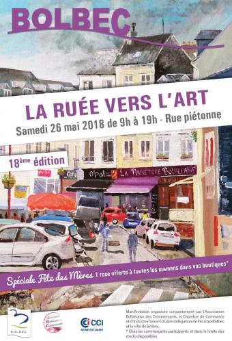 Affiche ruee vers l art bolbec 2018