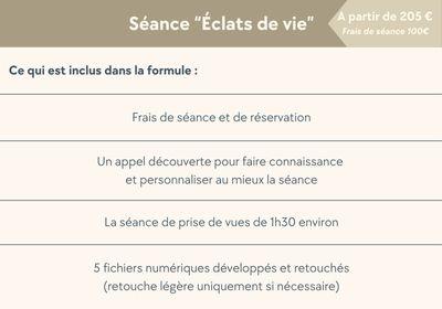 Tarif eclats de vie 2
