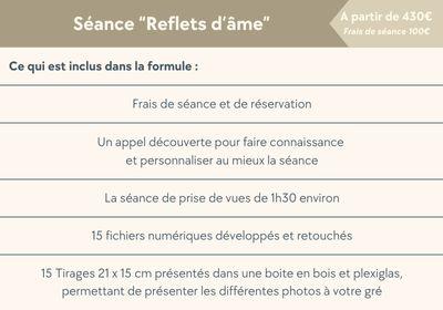 Tarif reflets d ame
